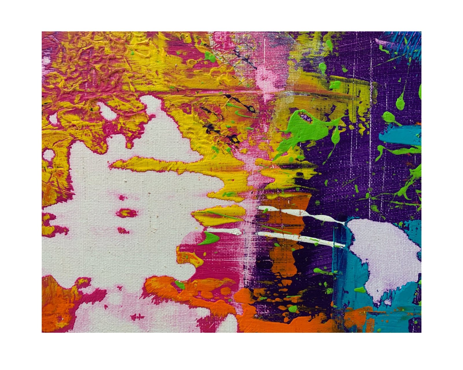 Détail du tableau Original Acrylic Painting, Handmade Abstract Canvas, Colorful Modern Wall Art – Fulgur